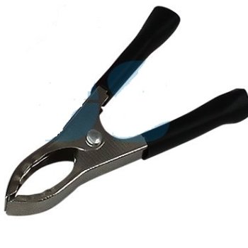 Зажим "крокодил" 30А черный (100)