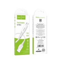 Кабель USB-microB 1м Hoco X70 2.4A нейлон белый коробка (1/31/310)