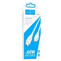 Кабель TypeC-TypeC 2м Hoco X93 3A 60Вт PD белый коробка (1/37/370)