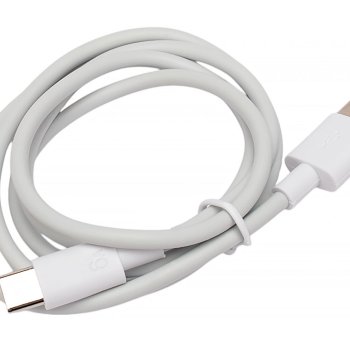 Кабель USB-TypeC 1м Cablexpert 6A, 66Вт, QC3.0, медь, белый, пакет (1/200)