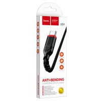 Кабель USB-TypeC 1м Hoco X59 3A нейлон чёрный коробка (1/33/330)