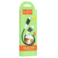 Кабель USB-TypeC 1м Hoco X82 3A силикон чёрный коробка (1/31/310)