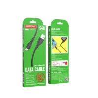 Кабель USB-TypeC 1м SmartBuy S40 3A чёрный коробка (1/50)