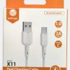 Каб USB-TypeC  1м X11 VF белый