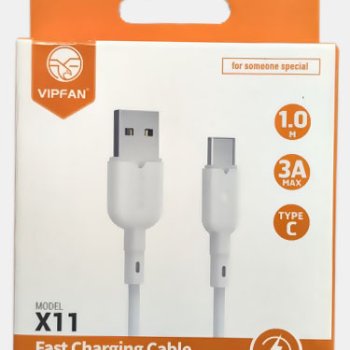 Каб USB-TypeC  1м X11 VF белый