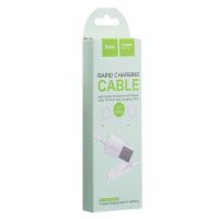Кабель USB-iPhone8pin 1м Hoco X1 2.1A белый (2шт в упаковке) коробка (1/30/300)