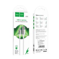 Кабель USB-iPhone8pin 1м Hoco X66 2.4A TPE белый коробка (1/31/310)