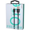 Кабель USB-iPhone8pin  1м Perfeo Premium металлические коннекторы черный коробка (1/30)