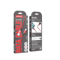 Кабель USB-iPhone8pin 1м SmartBuy S14 3A красный/чёрный коробка (1/50)