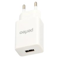 Адаптер 220В USB Perfeo 4666 2А белый коробка (1/40)