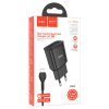 Зарядное устройство 220В USBx2-iPhone8pin Hoco C88A 2.4A 12Вт чёрный (1/12/120)
