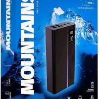 Мобильный аккумулятор (powerbank) 30000мАч Perfeo MOUNTAINS PD+QC 3.0/1 Type-C/4 USB/Выход: 3A, max 22,5W/LED чёрный (1/10)