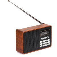 Радио Perfeo ALPINIST, 5Вт, сменный аккумулятор тип 18650 1200мАч, FM/MP3(USB/microSD)/AUX/jack 3.5, коричневый (1/60)