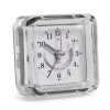 Будильник Рубин квадрат 7*7см Графический вихрь корпус прозрачный кварцевый механизм (1/50)