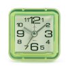 Будильник 21 ВЕК квадрат 7*7см корпус зеленый кварцевый механизм (40)