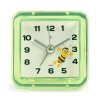Будильник квадрат 7*7 Пчёлка корпус зелёный Рубин (1/40)