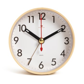 Будильник круг d8 Классика корпус бежевый Рубин (1/40)