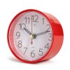Будильник Рубин круглый 8*8*3,7см Классика корпус красный кварцевый механизм (1/40)