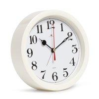 Будильник круг d15 Классика корпус белый Рубин (1/20)