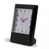 Будильник Рубин квадрат 14*10см Классика корпус черный (1/20)