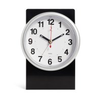 Будильник Рубин Классика 11*16см чёрный с серебром (10)