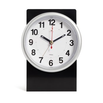 Будильник Рубин Классика 11*16см чёрный с серебром (10)