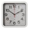 Часы настенные Рубин квадрат пластик 22*22 "Фактура" корпус белый (1/10)