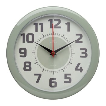 Часы настенные круг пластик d24,5 Классика корпус оливковый Рубин (1/10)