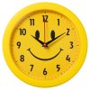 Часы настенные круг пластик d24,5 Смайлик корпус жёлтый Рубин (1/10)