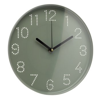 2520-003 (10) Часы настенные d=25см, корпус оливковый "Классика" Рубин