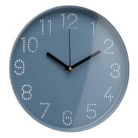 2520-005 (10) Часы настенные d=25см, корпус синий "Классика" Рубин