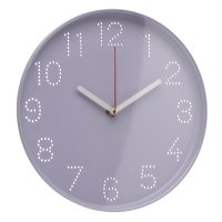 2520-004 (10) Часы настенные d=25см, корпус сиреневый "Классика" Рубин