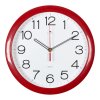Часы настенные круг пластик d29 Классика корпус красный Рубин (1/10)