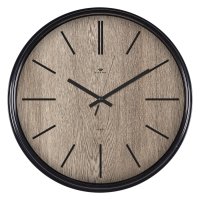 Часы настенные круг пластик d29 Классика корпус чёрный Рубин (1/10)