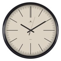 Часы настенные круг пластик d29 Классика корпус чёрный Рубин (1/10)