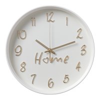 Часы настенные круг пластик d30 Home корпус белый Рубин (1/10)