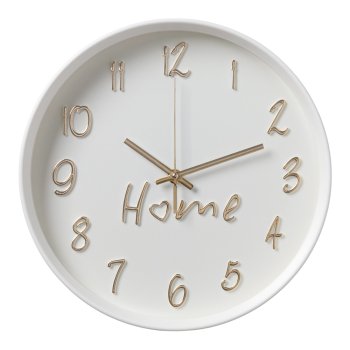 Часы настенные круг пластик d30 Home корпус белый Рубин (1/10)