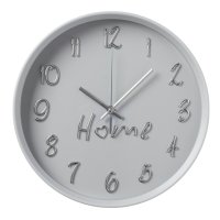 Часы настенные круг пластик d30 Home корпус серый Рубин (1/10)