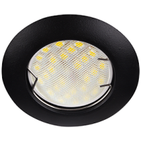 Светильник точечный MR16 GU5.3 черный матовый Ecola DL92 кd74 30x80мм (10/200)