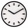 Часы настенные круг пластик 30*30 Классика белый+черный (10)