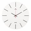 Часы настенные круг пластик d30 Классика корпус белый+чёрный Рубин (10)