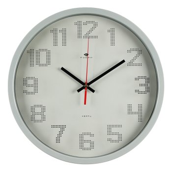 Часы настенные круг пластик d30 Классика корпус оливковый Рубин (1/10)