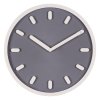 Часы настенные круг пластик d30 Классика корпус серый+белый Рубин (1/10)