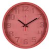 Часы настенные круг пластик d30 Классика корпус тёмно-розовый Рубин (1/10)