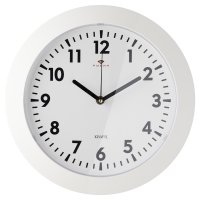 Часы настенные круг пластик d31 Классика корпус белый Рубин (1/10)