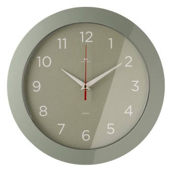 Часы настенные круг пластик d31 Классика корпус оливковый Рубин (1/10)