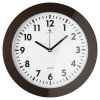 Часы настенные круг пластик d31 Классика корпус тёмно-коричневый Рубин (1/10)