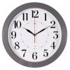 Часы настенные круг пластик d38,5 Классика корпус серый Рубин (1/5)