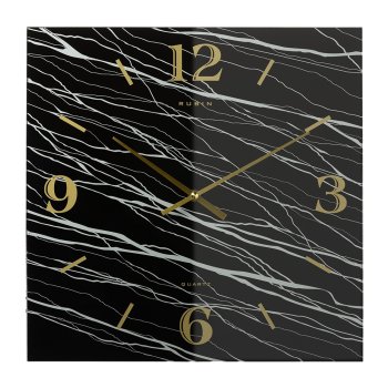 Часы настенные квадрат стекло 37,7*37,7 Классика открытая стрелка Рубин (1/5)