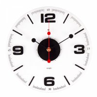 Часы настенные круг стекло d30 Стиль 1 открытая стрелка Рубин (1/10)